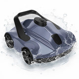 Garvee Robot Aspirador Inalámbrico para Piscinas Potente Succión Batería 5200mAh Limpieza de Fondos Planos Ligero Estándar Europeo Gris