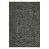 Garvee Alfombra Lavable de Pelo Corto Antideslizante Moderna y Duradera para Oficina 120x170cm Ceniza - Gris & Marrón
