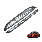Garvee Kit de 2 Rejillas Delanteras de Plástico Malla Estilo Panal Protector de Parachoques y Capó Carbono