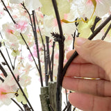 Garvee Arbol Artificial de Cerezo Realista Decorativo de Doble Tronco Facil de Mantener, 180 cm Rosa Cerezo