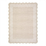 Garvee Alfombra Moderna Lavable Antideslizante Pelo Corto Suave Tipo Cachemira Diseño Nube Brocado Hipoalergénica para Sala 160x230cm Blanco Hueso
