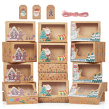 Garvee Set de 24 Cajas Navideñas de Papel Kraft de 350g para Galletas y Pastelería Decoración de Fiestas - 