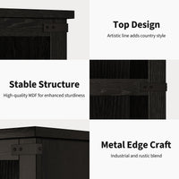 Garvee Estantería De Madera De Granja 3 Niveles 5 Estantes Diseño Colonial MDF Marco De Madera Para Hogar Y Oficina