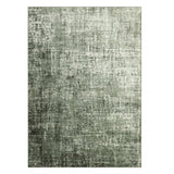 Garvee Alfombra Lavable Efecto Cachemira con Base TRR Diseño Degradado Antideslizante para Salón 200x290cm Gris Verde