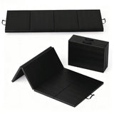 Garvee Colchoneta de Gimnasia Plegable Extra Gruesa de Espuma EPE Antideslizante 1.8x0.9m Negro