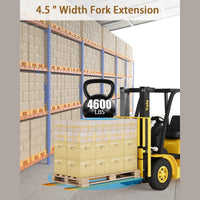 Garvee Extensiones para Horquillas de Montacargas 182.8cm 2495 KG Acero Q345 5mm de Grosor Ancho Interior 11.43cm Resistente Amarillo para Almacén y Construcción