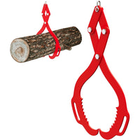 Garvee Pinzas para Troncos 81.28 cm , Garra Serrada Doble, Acero Resistente, Mango Antideslizante, Compatible con Tractores y Camiones, Capacidad 997.9 kg , Roja