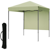 Garvee Toldo Plegable Impermeable 1.8x1.8m con Estructura de Aluminio Montaje Rápido para Jardín y Playa, Verde Claro