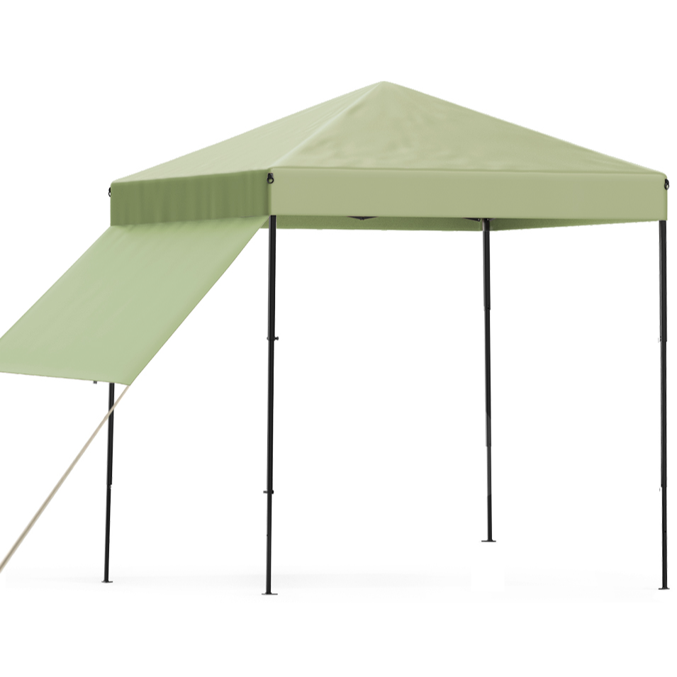 Garvee Toldo Plegable Impermeable 1.8x1.8m con Estructura de Aluminio Montaje Rápido para Jardín y Playa, Verde Claro