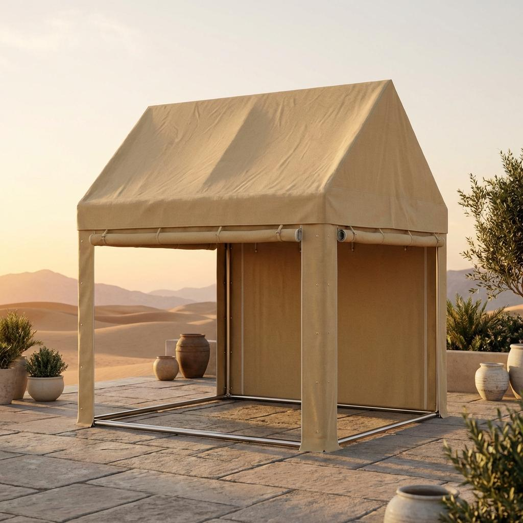 Garvee Carpa Garaje de Exterior 3x6m Garaje Portátil Reforzado de Acero y Lona Impermeable de 180g Cochera para Coche Pickup y SUV Marrón