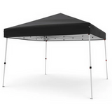 Garvee Carpa Plegable de 3x3 m Pop Up con Marco de Acero y Bolsa de Transporte Negro - Negro