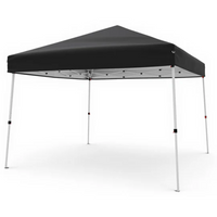 Garvee Carpa Plegable de 3x3 m Pop Up con Marco de Acero y Bolsa de Transporte Negro