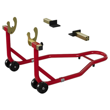 Garvee Elevador para Moto 204 kg Capacidad, Ajustable U+L, Acero Reforzado, Base Antideslizante para Taller y Mantenimiento