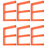 Garvee Lumber Storage Rack 6 Piezas Acero Resistente 3 Niveles Montaje en Pared Organizador para Taller y Garaje