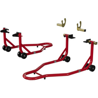 Garvee Soporte Universal para Motocicleta 408 kg con Cabezas de Horquilla Ajustables Acero Resistente para Talleres Mantenimiento