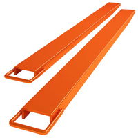 Garvee Extensiones para Horquillas de Palets 213x11 cm, Acero Q345 de Alta Resistencia, Instalación Sin Herramientas, Compatibles con Montacargas,Naranja