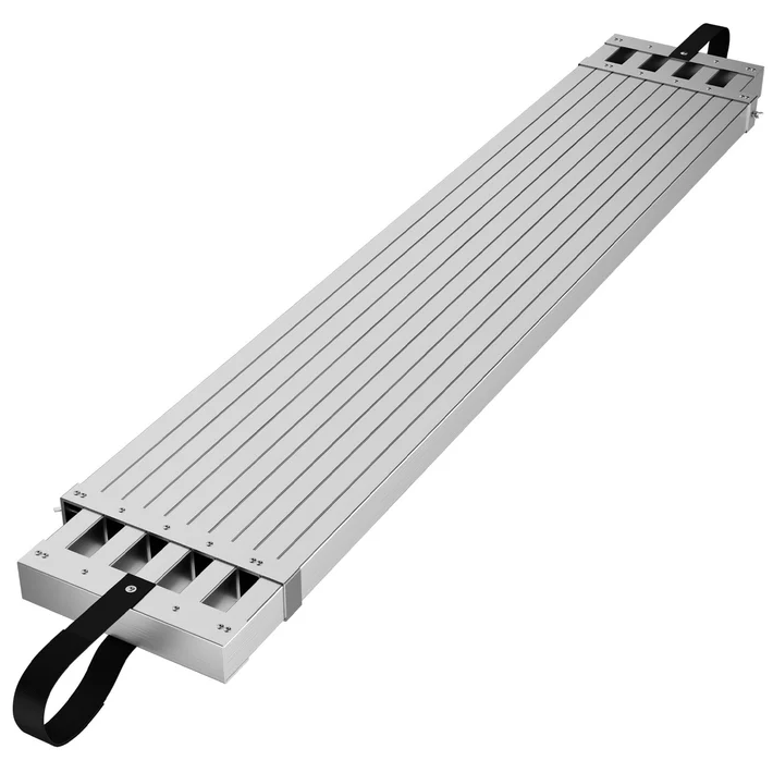 Garvee Plataforma Telescópica de Aluminio 6030 de 2.4-4.0m, Capacidad 200kg, Antideslizante y Ligera, Para Andamios y Escaleras de Uso Interior y Exterior