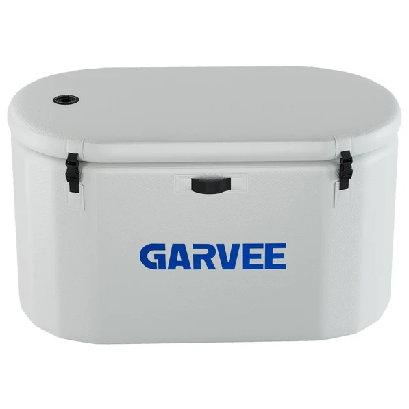 Garvee Tina de Baño de Hielo para Atletas PVC Militar Inmersión Completa Compatible con Enfriadores Ligera y Portátil
