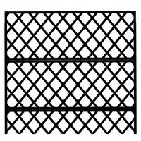Garvee Jardinera Elevada de Acero Galvanizado con Enrejado y Pantalla de Privacidad para Patio y Balcón 180 × 117 × 41 cm