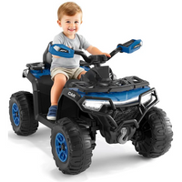Garvee Quad Eléctrico Infantil 12V Todo Terreno Azul Para Niños 3-8 Años Con Control Parental y Bluetooth