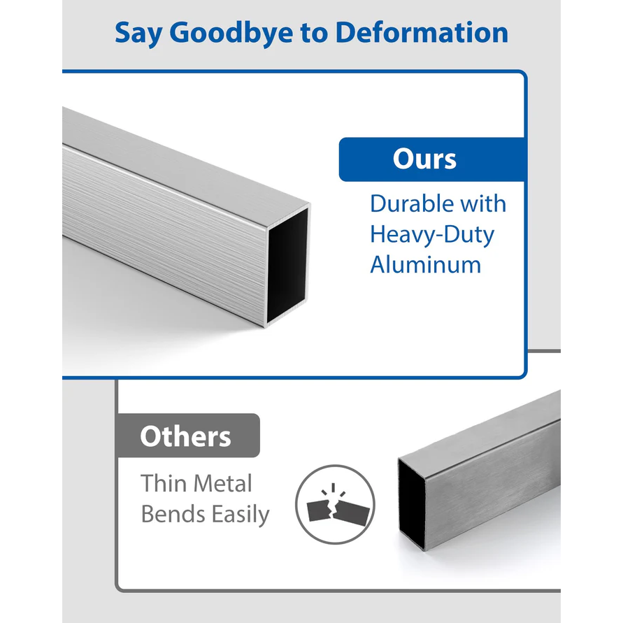 Garvee Plataforma Telescópica de Aluminio 6030 de 2.4-4.0m, Capacidad 200kg, Antideslizante y Ligera, Para Andamios y Escaleras de Uso Interior y Exterior