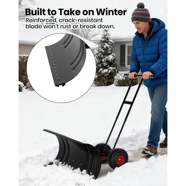 Pala de nieve con cuchilla de acero galvanizado