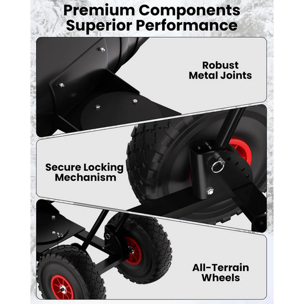 Pala de nieve con movilidad suave