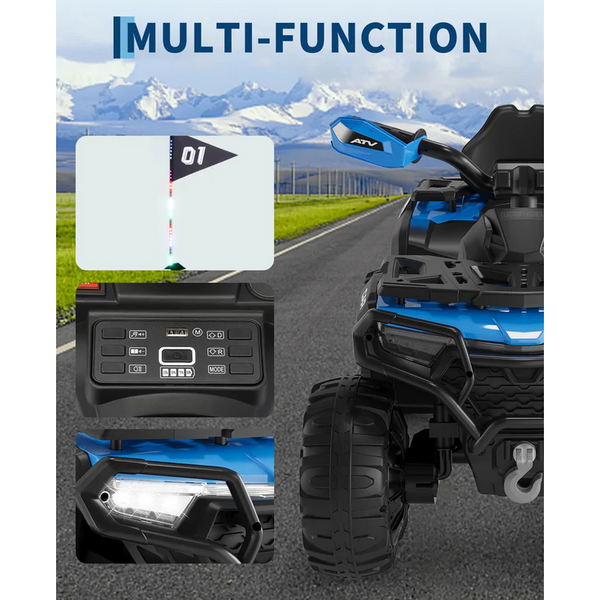 Coche de juguete con control manual y mando a distancia parental