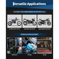 Garvee Soporte Universal para Motocicleta 408 kg con Cabezas de Horquilla Ajustables Acero Resistente para Talleres Mantenimiento
