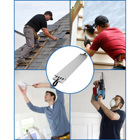 Garvee Plataforma Telescópica de Aluminio 6030 de 2.4-4.0m, Capacidad 200kg, Antideslizante y Ligera, Para Andamios y Escaleras de Uso Interior y Exterior