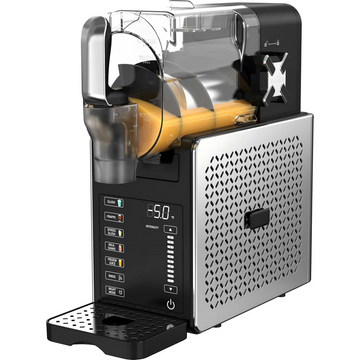 Garvee Máquina de Granizados FS-201 de ABS, Diseño Compacto con Capacidad Única, Estándar Europeo para Bares y Eventos, Negro