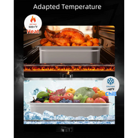 Garvee 6 Pack Full Size Food Pan Acero Inoxidable 10 cm Deep para Catering y Hoteles NSF Certificado