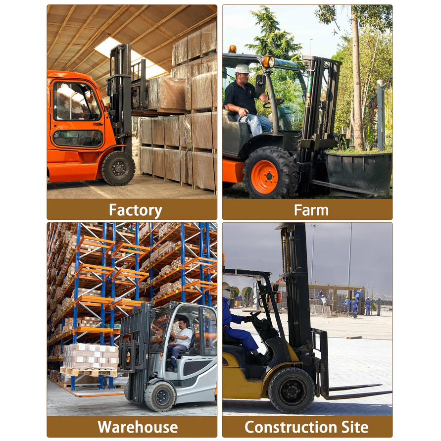 Garvee Extensión para Montacargas 152.4cm  Acero Industrial Q345 Ancho 11.5cm  Espesor 5mm Seguridad de Bloqueo Acabado Amarillo Almacenes Construcción