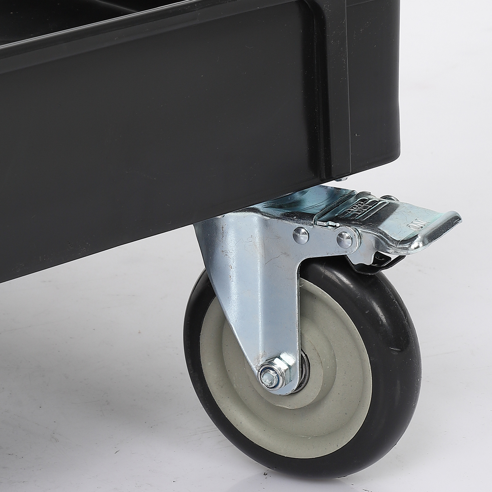Garvee Carrito Utilitario de Plástico Resistente con Ruedas Grandes y Asa Ergonómica para Almacenaje y Transporte Compacto y Durable