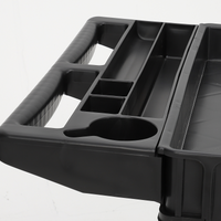 Garvee Carrito Utilitario de Plástico Resistente con Ruedas Grandes y Asa Ergonómica para Almacenaje y Transporte Compacto y Durable