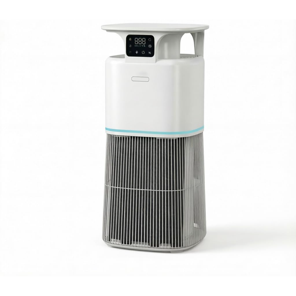 Garvee Purificador de Aire Inteligente con Filtro HEPA H13 Silencioso y Eficiente Especial para Mascotas y Alergias, Blanco