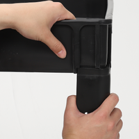 Garvee Carrito Utilitario de Plástico Resistente con Ruedas Grandes y Asa Ergonómica para Almacenaje y Transporte Compacto y Durable