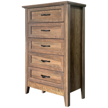 Garvee Cómoda de 5 Cajones de Estilo Retro Vintage, MDF y Tablero de Partículas Ecológicos, Superficie Impermeable, Patas de Madera y Anclaje Antivuelco, 40 x 70 x 114 cm, Amarillo Retro