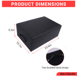 Garvee Caja de Pilates para Reformer, Versátil y Plegable, Material Resistente, Ligera y Portátil, Gimnasio en Casa y Estudio, Negro Gris - Negro No Plegable