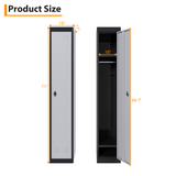 Garvee Lockers Metálicos Para Empleados Con Puerta, Ventilación Y Seguridad, Acero, Estantes Resistentes, Gris Oscuro, Para Oficina Y Gimnasio
