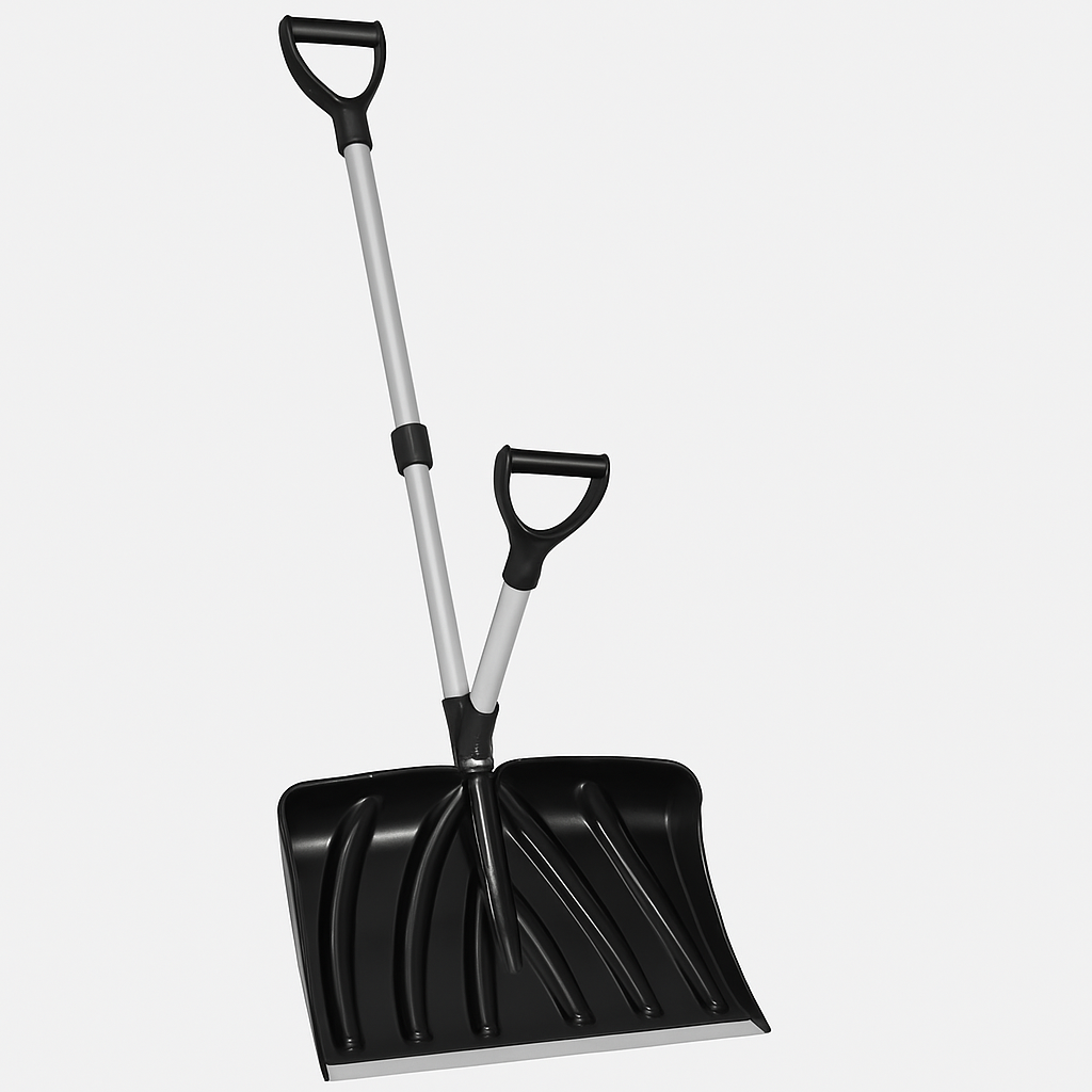 Garvee Pala de Nieve con Mango en D, Hoja 46×33 cm de Aluminio Ligera y Duradera, Empuñadura Ergonómica, Ideal para Entrada, Patio y Jardín