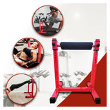 Garvee Stand De Sentadillas Búlgaras Ajustable Estable Acero Comercial Almohadilla Espuma Compacto Gimnasio Casa - Negro